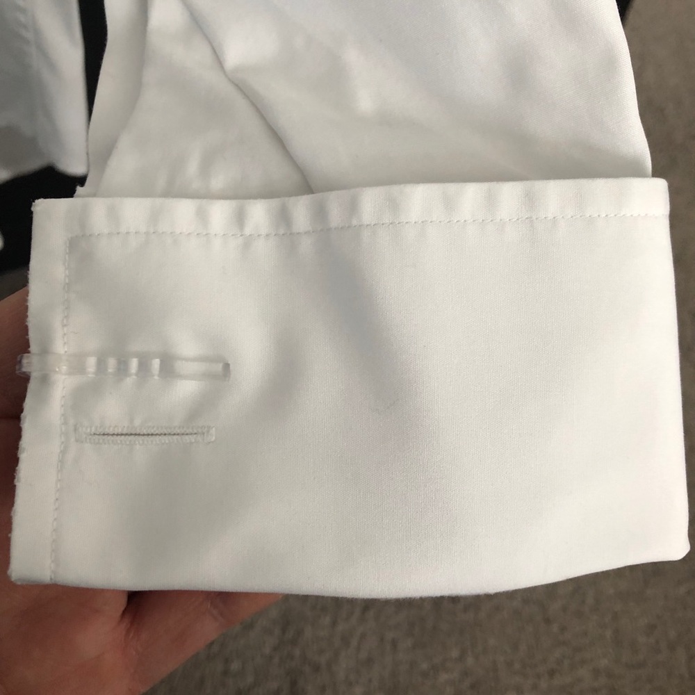 TM Lewin white Slim Fit Double Cuff shirt - Picture 4 of 4